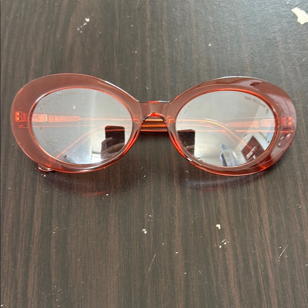 True Religion Bold Red Oval Sunglasses